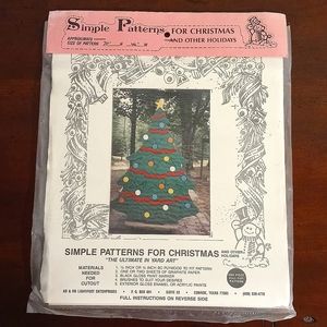 Vintage Simple Patterns for Christmas Street Lamps Wood Pattern 72"x22" Yard Art